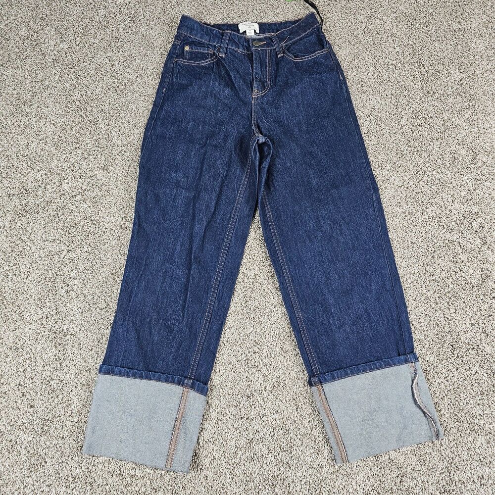 Kate Spade Target Jeans Womens 00 High Rise Straight Leg Wide Cuff